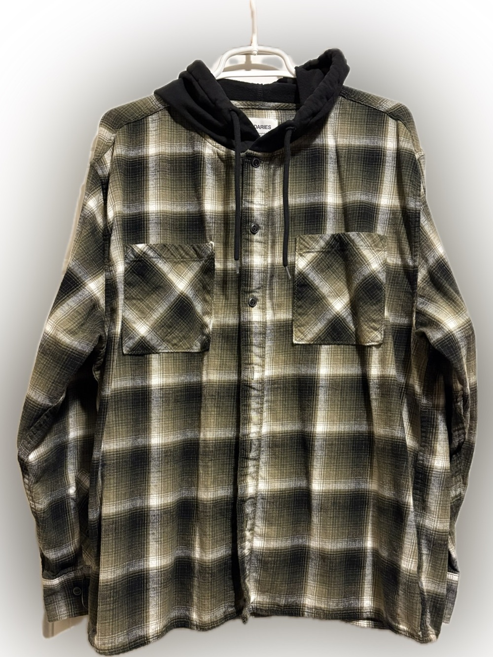 🖤 Men's Plaid Hooded Flannel Jacket…Oversized fit.